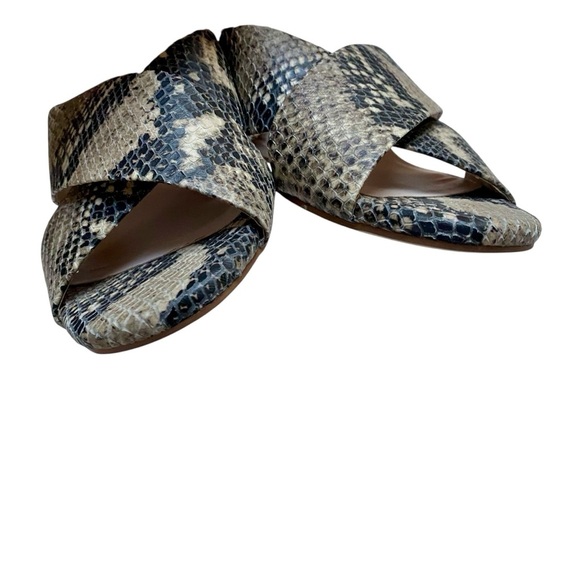 Cole Haan Adley Snake Print Leather Comfort Wedge Sandals Size 7B - Picture 6 of 14